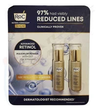 2 PACK 1oz EACH of RoC Retinol Correxion Deep Wrinkle Anti-Wrinkle Facial Serum