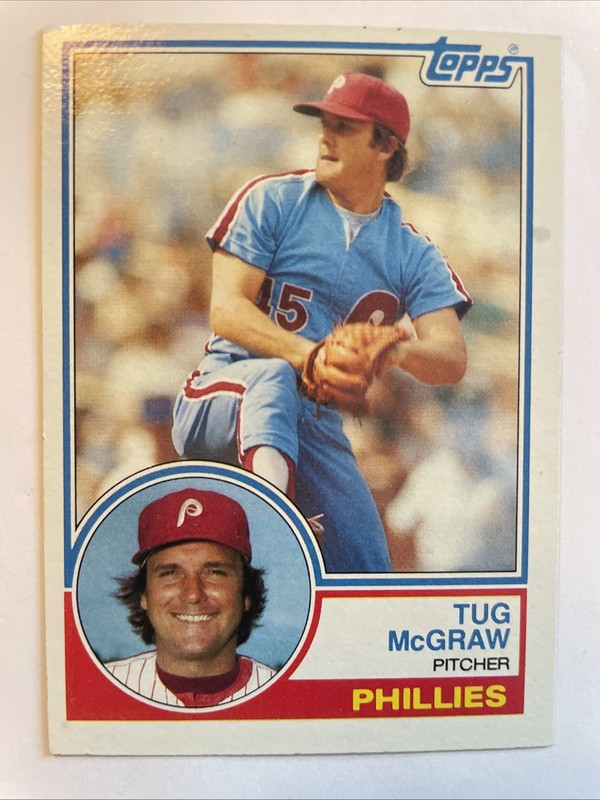 1983 Topps Baseball Tug McGraw #510 Philadelphia Phillies Pitcher 
