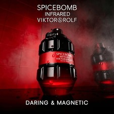 Viktor&Rolf Spicebomb Infrared EDP 3oz Men's Woody Spicy Leather Cinnamon