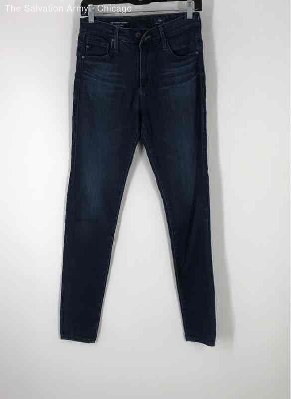 AG Adriano Goldschmied Womens Blue Cotton Blend Denim Skinny Jeans Size 26R