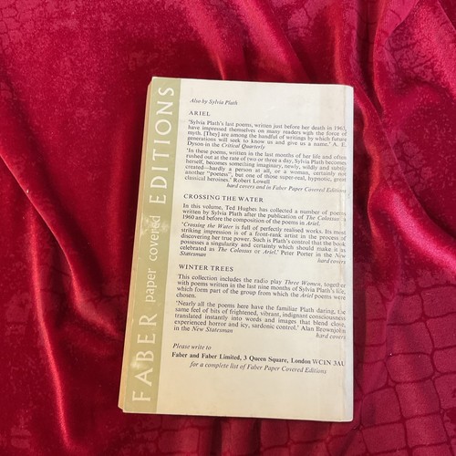 The Bell Jar;  by Sylvia Plath 1963 Vintage Faber & Faber Paperback Book - Bild 6 von 6