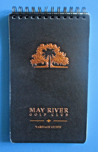 vtg - MAY RIVER GOLF CLUB gc - Yardage guide book - Blufton SC