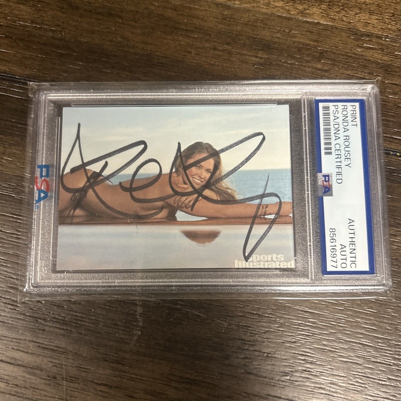Ronda Rousey autographed SI Sports Illustrated Swimsuit PSA/DNA COA UFC WWE