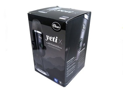 Blue Yeti X USB multi-pattern microphone mic LED lighting blackout black Vo!CE