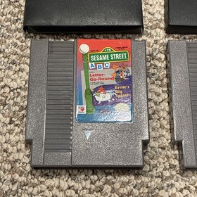 NES Sesame Street Games Bundle: ABC Letter go Round & 123 Astro Grover unTested