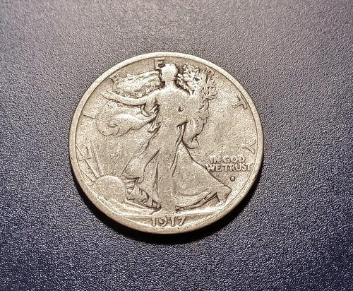 VG 1917-S Obv.  Walking Liberty Half Dollar