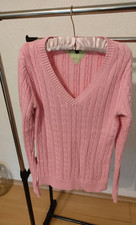 Tommy Hilfiger Damen Pullover rosa Zopfmuster...