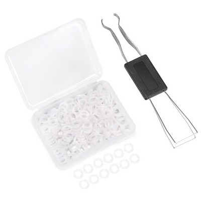 150PCS O Rings Keyboard Dampeners Rubber O-Ring Silencer with Clear 
