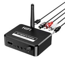 Bluetooth 5.1 Receiver for Home Stereo, Digital to Analog Audio Converter for...