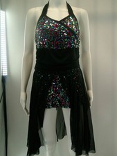 Dance Costume Lyrical Large Adult Multi Costume Gallery Sequin Dress Contemporar