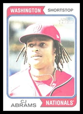 CJ Abrams 2023 Topps Heritage #197      (Washington Nationals)