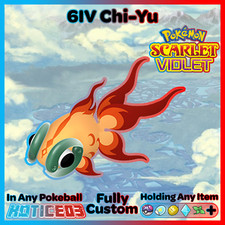 6IV CHI-YU 💥 Pokemon SCARLET & VIOLET 31/31/31/31/31/31 EVs Battle Ready VGC