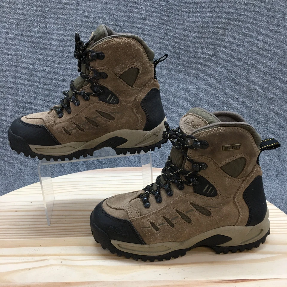 Cabelas Botas de Senderismo Mujer 7 D Dry Plus Cuero Marrón Aislante Mediados 83-0534 Foto 2 de 4