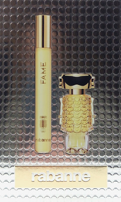 PACO RABANNE FAME 2 PCS MINI GIFT SET WOMEN EDP 0.14 Oz, EDP PEN 0.34 Oz TRAVEL!
