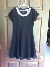 SPEECHLESS GIRLS DRESS BLACK WITH JEWELED NECKLINE 12