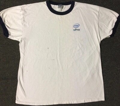 Vtg Intel Software Faded Distress Promo Shirt S M Internet Apple Grunge 90s Y2K