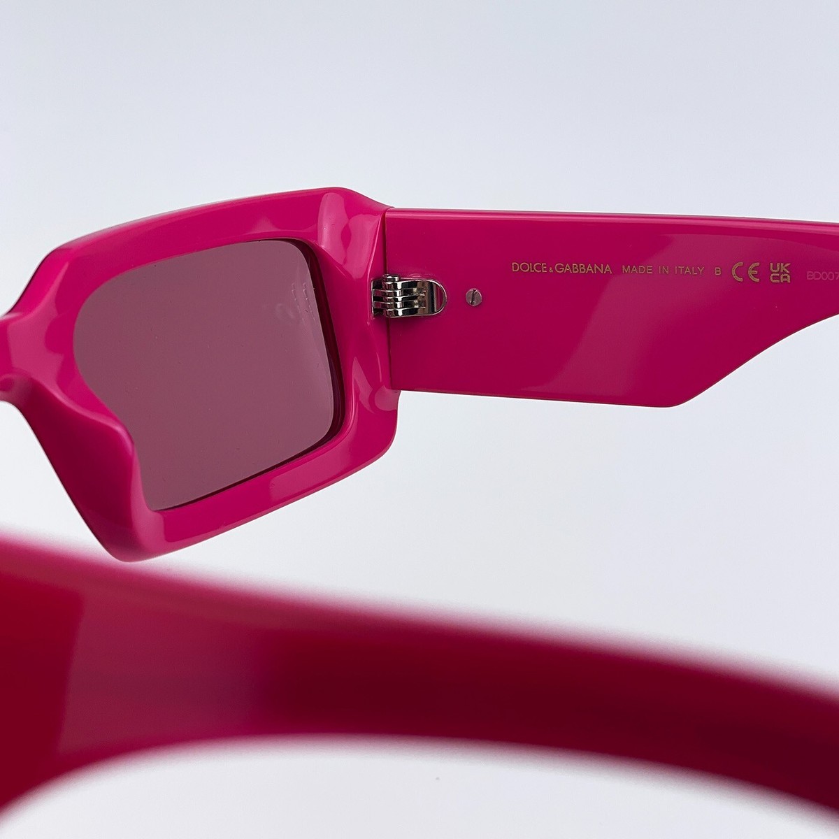 SALE! NEW D&G DG4416 33794Z Metallic Pink Mirror Rectangle Women Sunglasses NEW D&G DG4416 33794Z Metallic Pink Mirror Silver Rectangle  main image 4