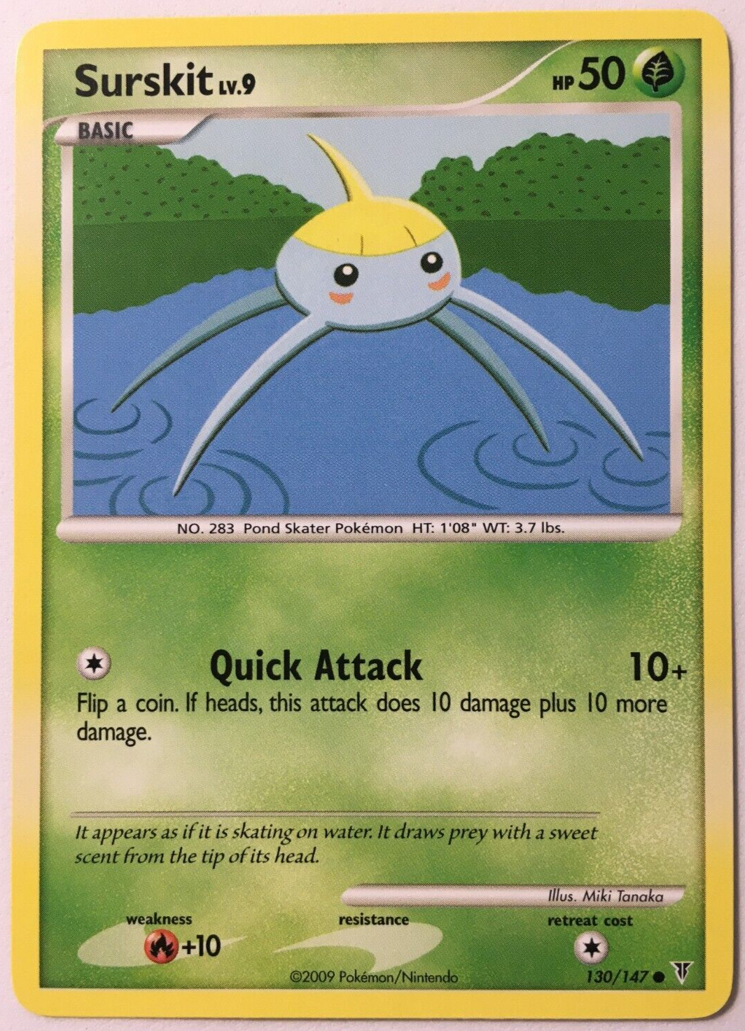 POKEMON SURSKIT LV.9 130/147 SUPREME VICTORS COMMON NEAR MINT