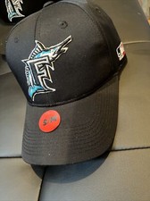 Miami Marlins MLB Kids Baseball Cap Hat Licensed OSFM Hook  Loop Black S/M