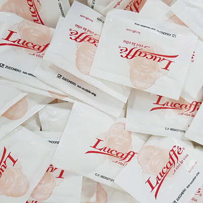 Lucaffe Zucker Tütchen - 150 Beutel a 4g - Caffe Milano