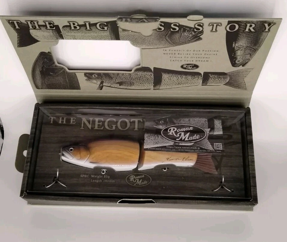 LTD Hecho en Roma Negociador Japón Big Glide Madera Swimbait Bajo Señuelo Hecho a Mano Difícil de Encontrar Foto 3 de 4