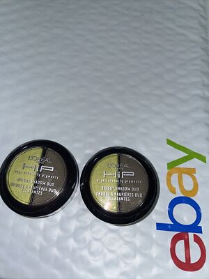 2 duo lot Loreal HIP Bright Eye Shadow Duo 328 Riotous SEALED fullsize