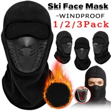 Windproof Fleece Neck Winter Warm Balaclava Ski Full Face Mask for Cold Weather