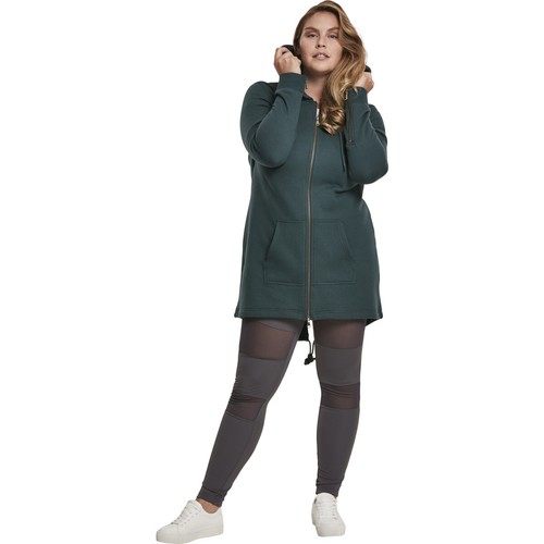 Urban Classics Ladies Sweat Parka Hoody Zip Jacket Kangaroo Pocket Sweatshirt - Picture 24 of 119