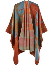Women's Shawls Wraps Open Front Poncho Cape Winter Sweater Pullover