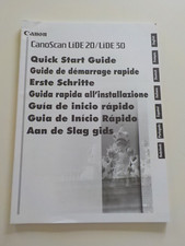 Manuale di istruzioni Manual CanoScan LiDe 20 30 scanner Canon different languages
