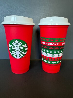 Starbucks 2013 and 2018 Holiday reusable cup set | eBay