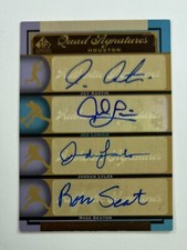 2012 Upper Deck SP Quad Signature Austin Lowrie Lyles Seaton Auto AR84