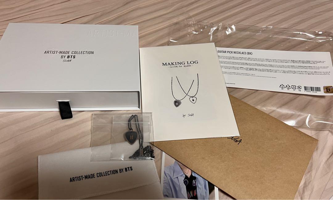 BTS アーティストメイド GUITAR PICK NECKLACE BK SV BTS 1月13日より