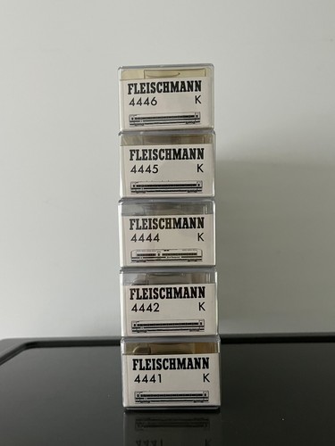 Fleischmann H0   4441 4442 4444 4445 4446   Vagón De Tren De Pasajeros A Escala 1 Br 401 Db