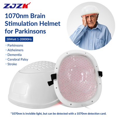 1070nm NIR Light Photodynamic Therapy PBM Brain Helmet For Parkinsons Anxiety