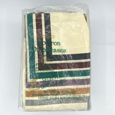 Vintage (2) Standard Pillowcases Pepperell NOS NIP Retro Stripe MCM Striped