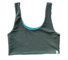 FIVE The Label Dancewear Cropped Sports Bra Reversible Tank Top Bra Size Medium