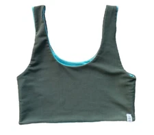 FIVE The Label Dancewear Cropped Sports Bra Reversible Tank Top Bra Size Medium 