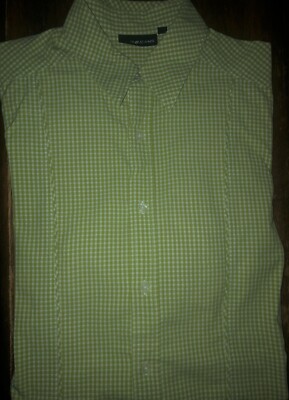 Mens DKNY Jeans Long Sleeve Plaid Button Front Shirt Size Medium MD M