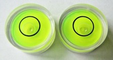 2x 18mm Disk Circular Bulls Eye Round Bubble Spirit Level Tripod Cameras RV U S