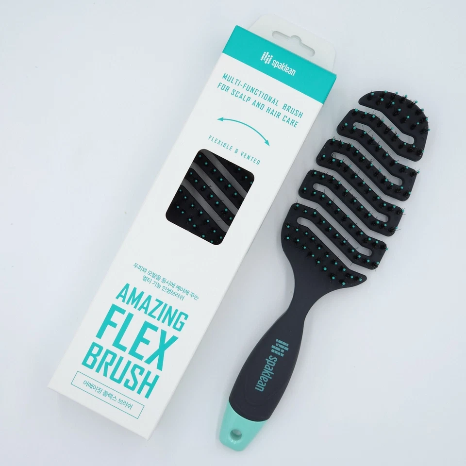 Spaklean Amazing Flex Brush 1 Stück Kopfhautmassage glänzendes Haar K-Beauty
