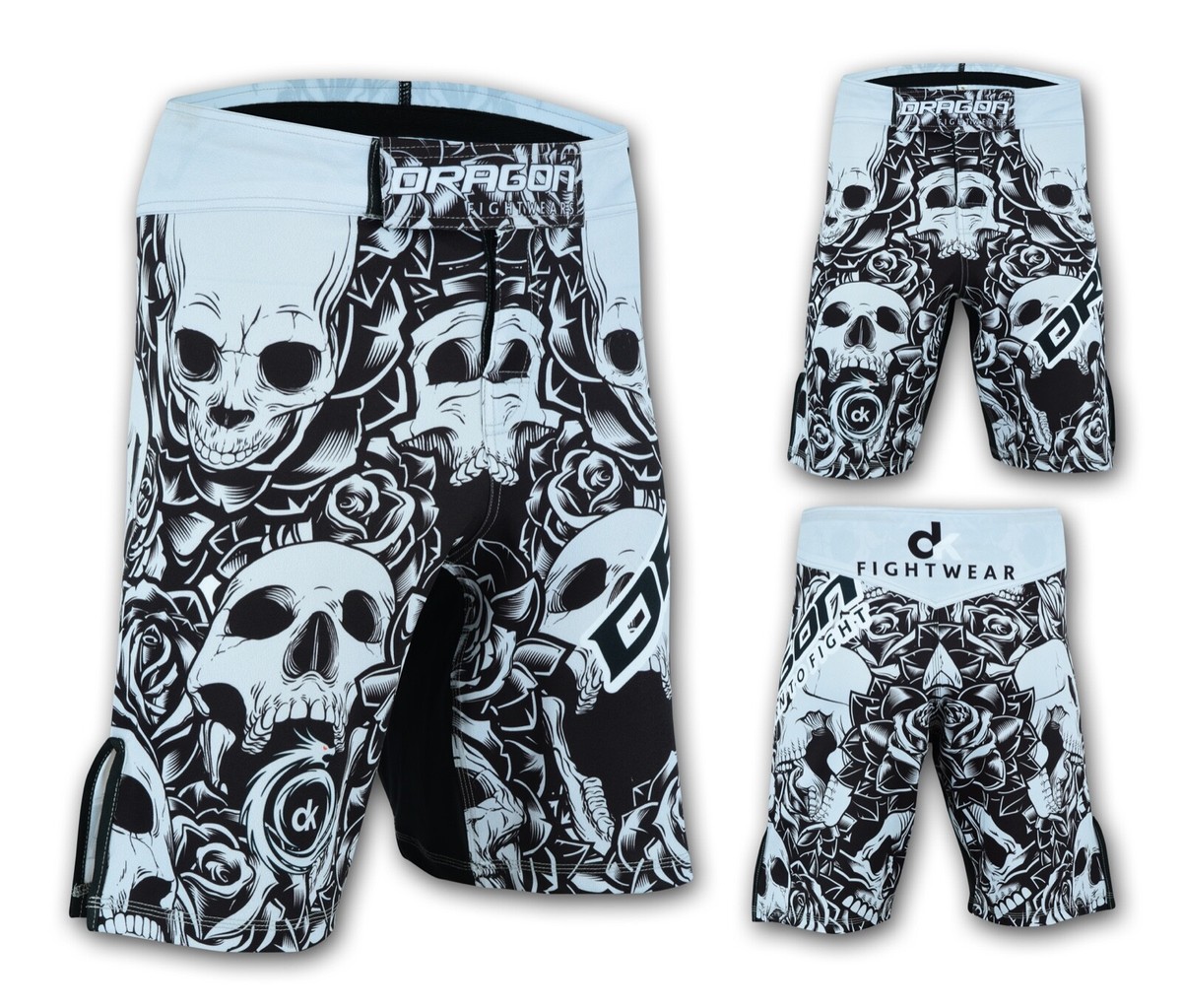 Compression Mma Fight Gear SKULL Compression Shorts