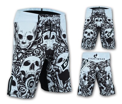 SKULL Compression Shorts DRAGON MMA Fight Boxing Muay Rash Guard Fighting  shorts