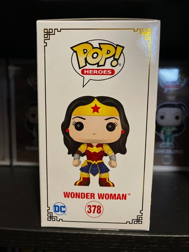 WONDER WOMAN - Metallic Imperial Palace Funko Pop Asia Exc + POP PROTECTOR - Picture 2 of 6