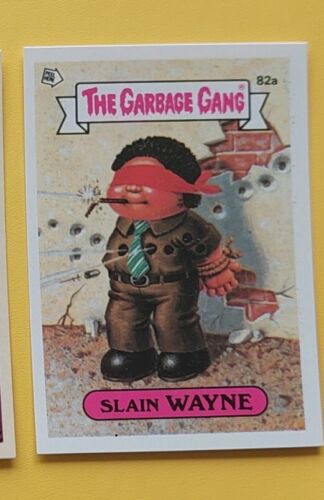 Tarjeta coleccionable Slain Wayne The Garbage Gang 1985 serie 2 (AUS) 82a TOPPS como nueva - Imagen 1 de 6