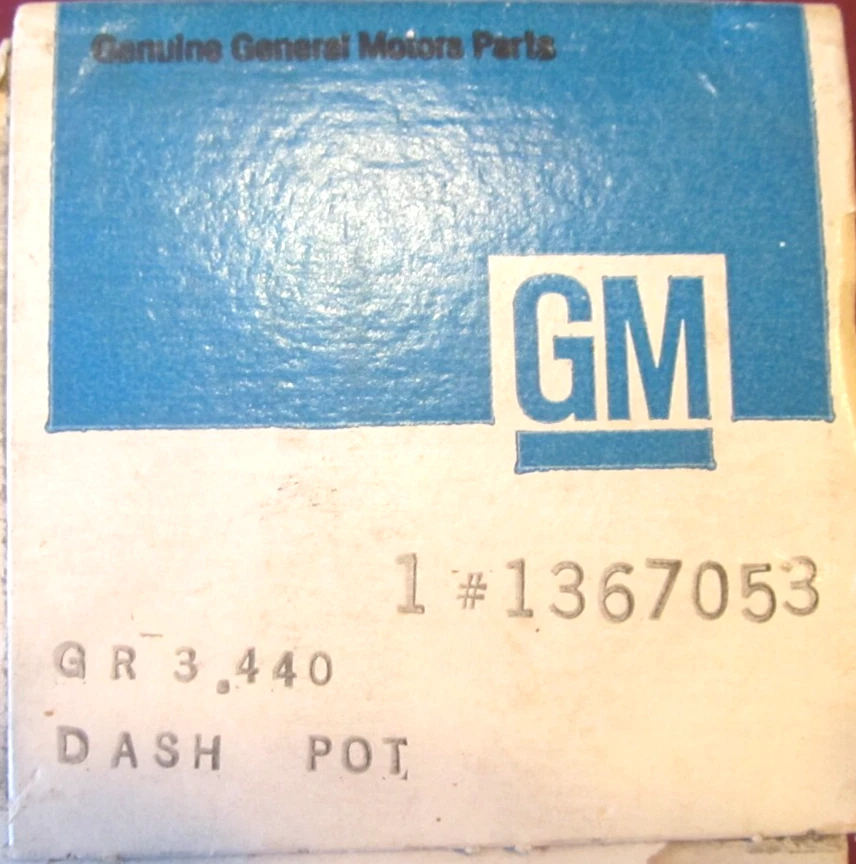 Buick 1964 Dashpot Skylark Sport WGN-ST 300 Olds F85 V6 J.T 1367053 sin usar, en caja Foto 2 de 4