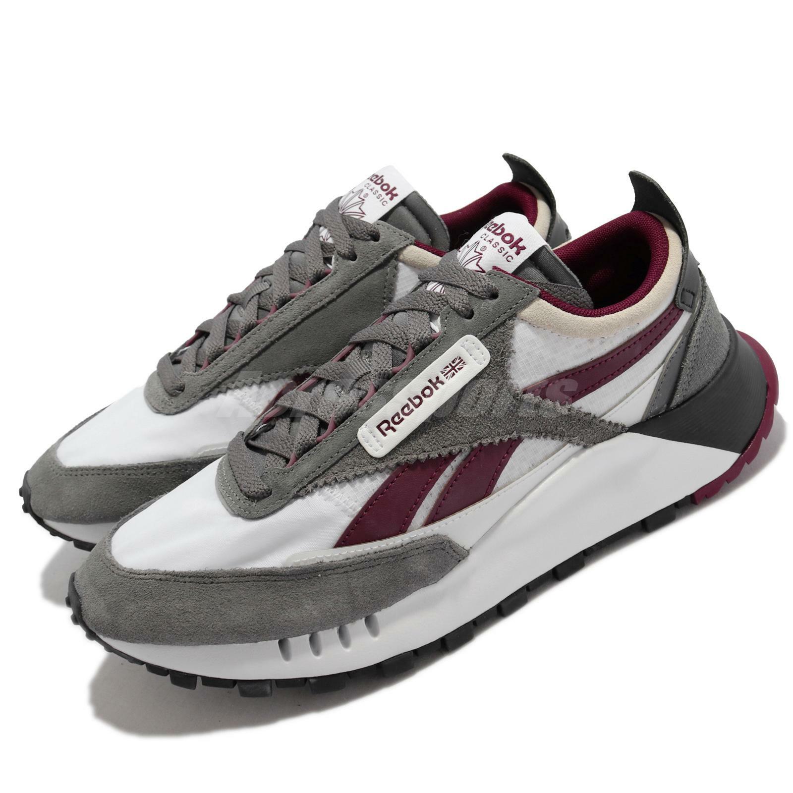 Reebok CL Legacy Grey Red White Suede Men Casual Lifestyle Shoes Sneakers  FY7748 - Shopping.com