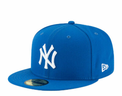 New Era Men's New York Yankees Blue Basic 59FIFTY Fitted Hats