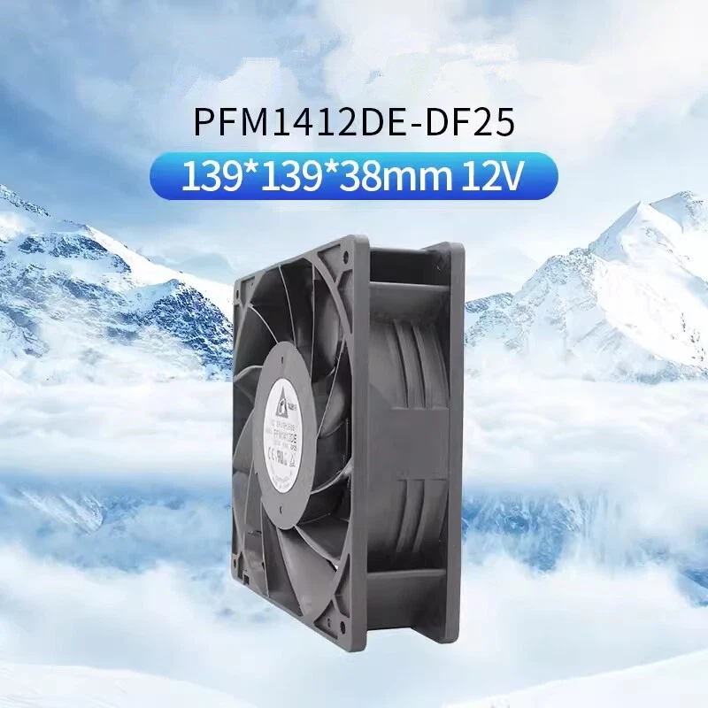 Delta PFM1412DE-DF25 14038 12V 5.04A Violent High Air Volume Inverter Fan - Image 2 of 4