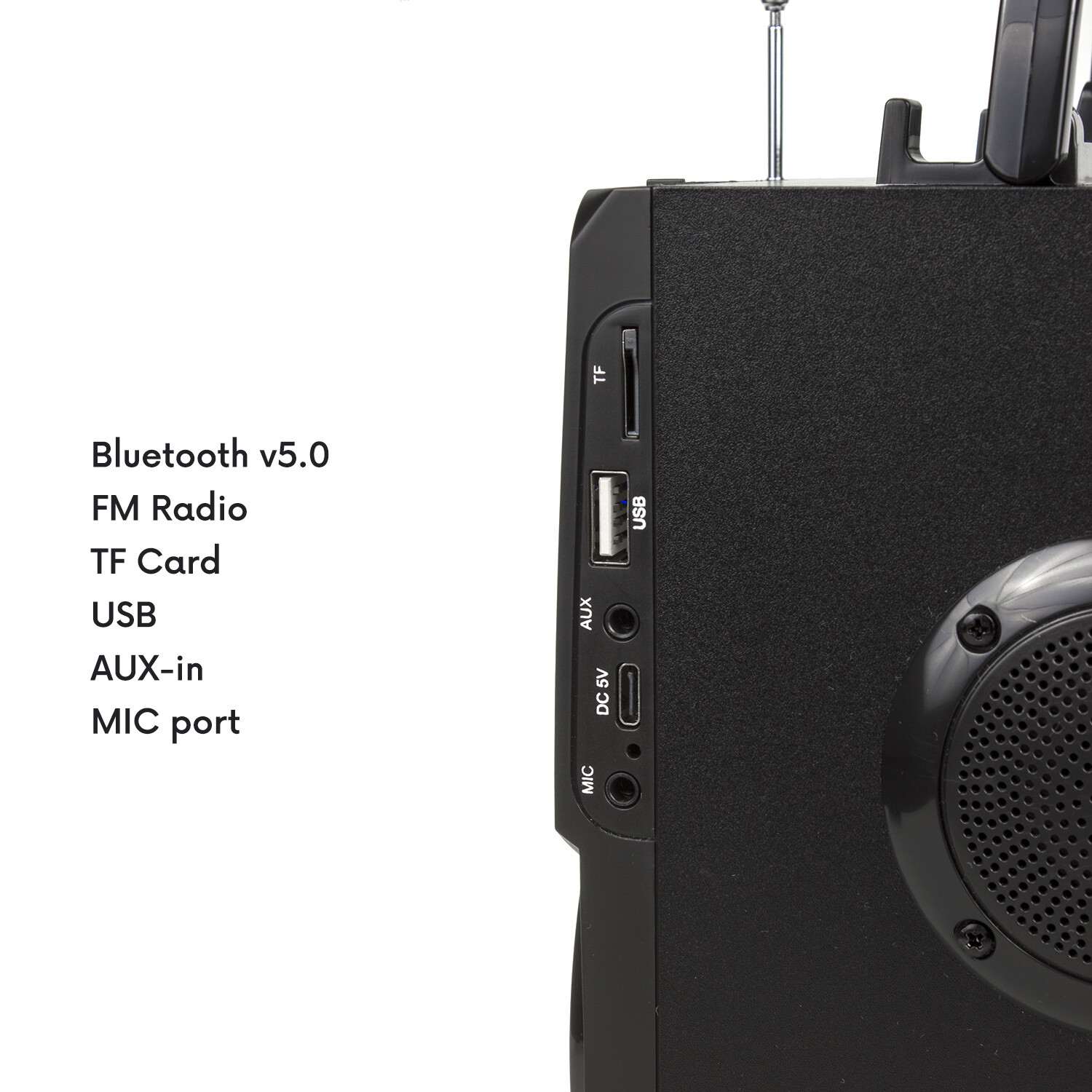 Enceinte Bluetooth compacte 11W pour écouter la radio sans smartphone